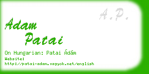 adam patai business card