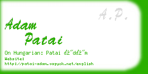 adam patai business card